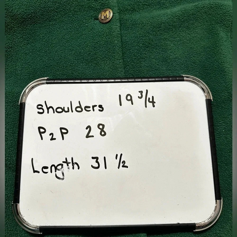 Vintage Bob Mackie Green Fleece Coat Attached Sca… - image 6